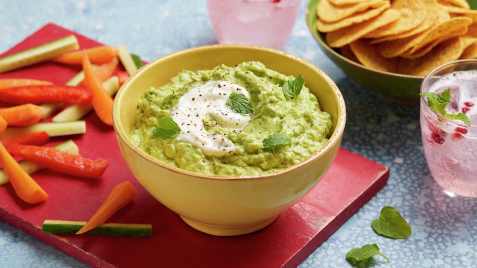 Minted Pea Guacamole Hero